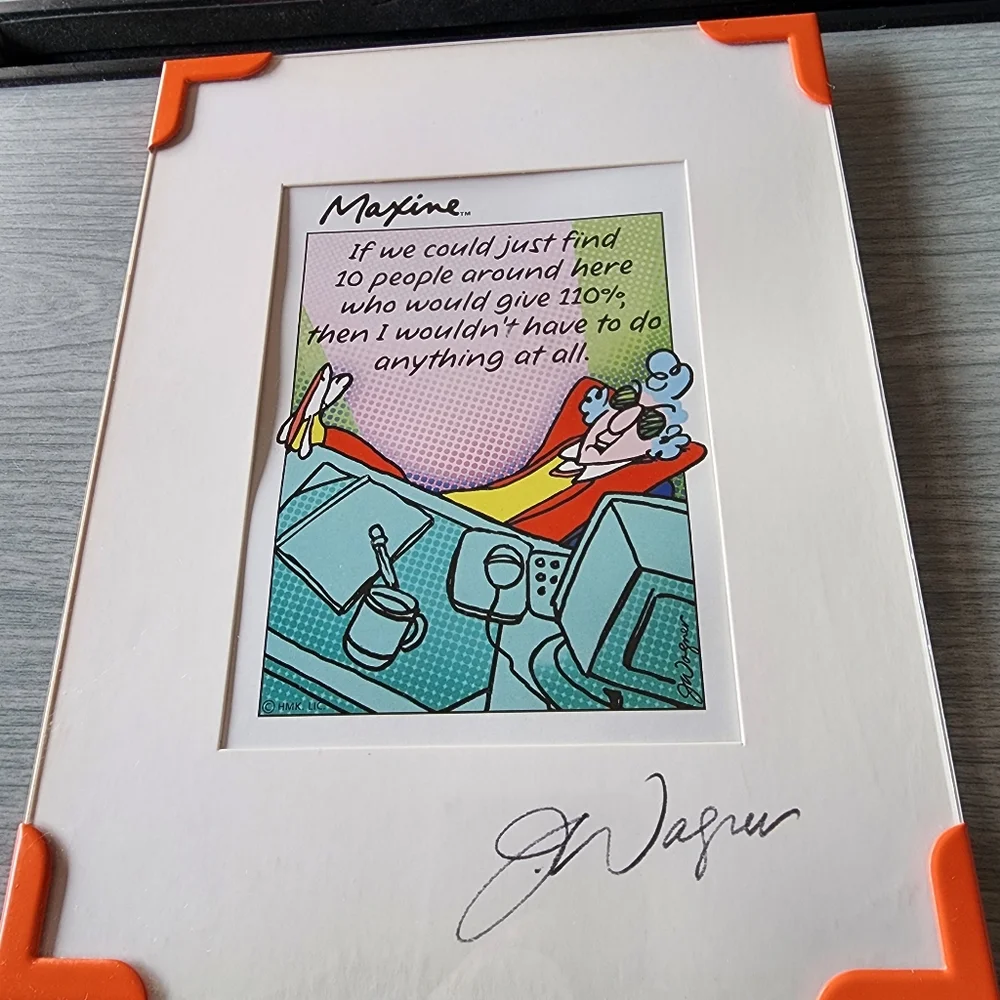 John Wagner Signed Maxine Crabby Road Print 9